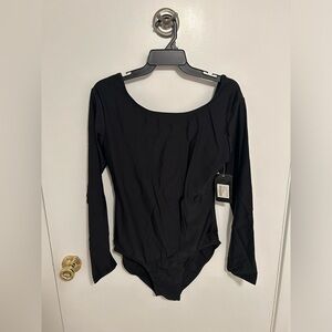 Black dance leotard size 2X NWT